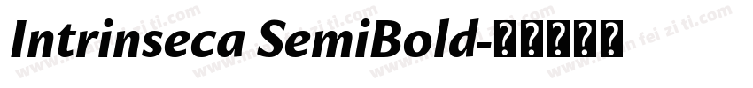 Intrinseca SemiBold字体转换